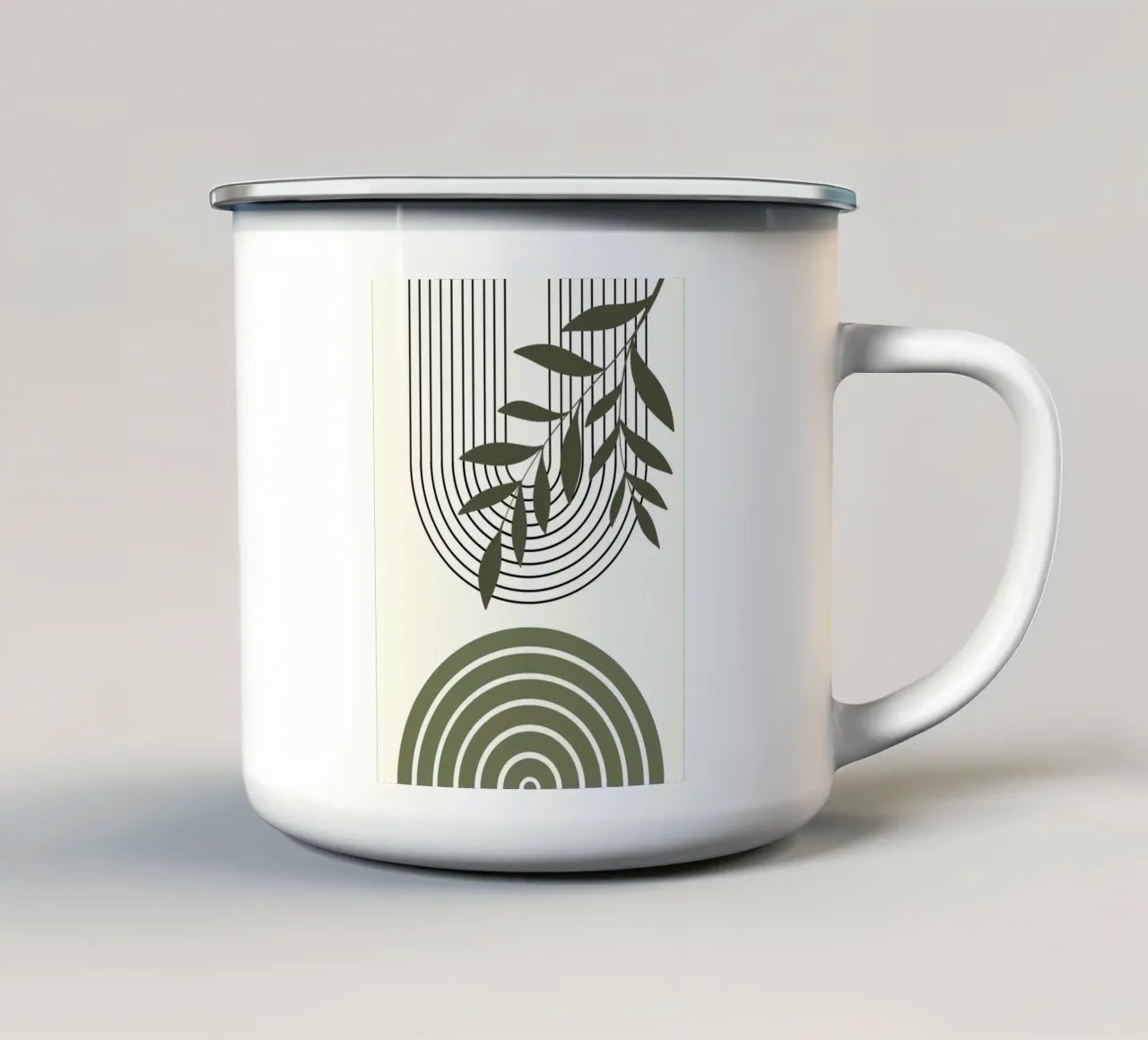 Bow and olive branch tazza in smalto da LisaArtes