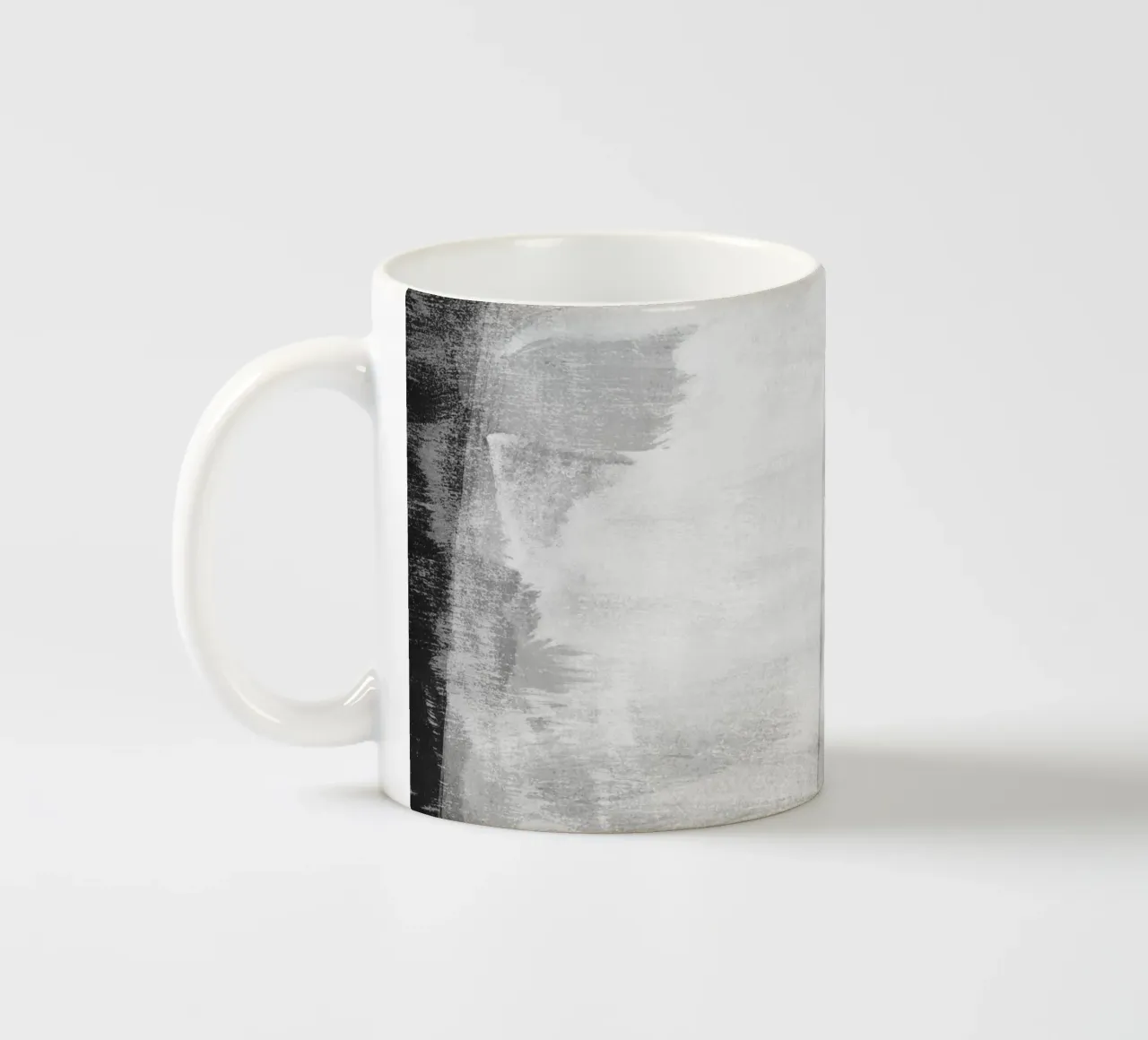 Minimale astratto in bianco e nero 10 tazza in ceramica da amini54