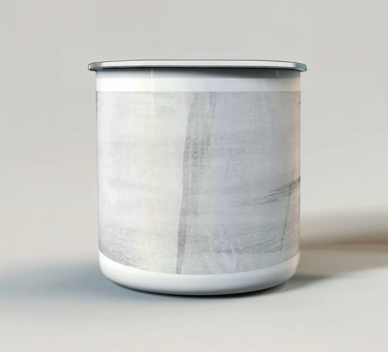 Minimale astratto in bianco e nero 10 tazza in smalto da amini54