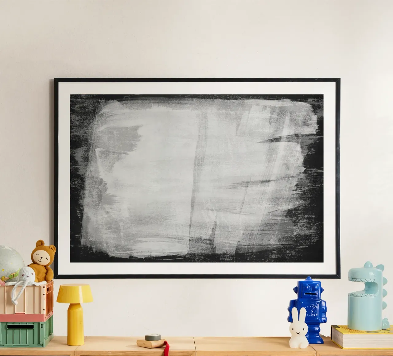 Minimal Abstrakt Schwarz und Weiß 10 Poster von amini54