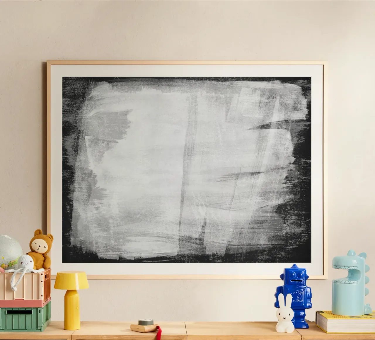 Minimal Abstrakt Schwarz und Weiß 10 Poster von amini54