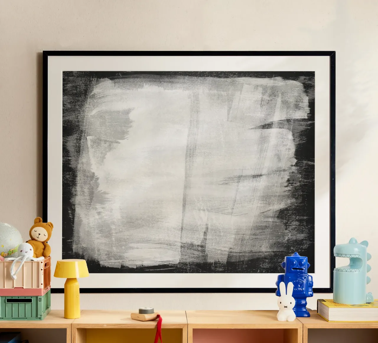 Minimal Abstrakt Schwarz und Weiß 10 Poster von amini54