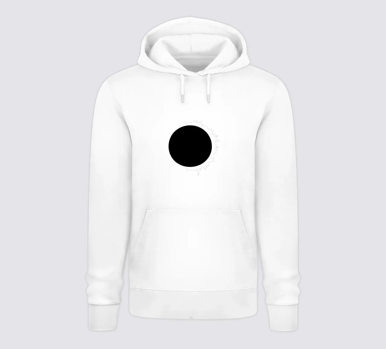 Solar lunar eclipse felpa con cappuccio da happieeagle