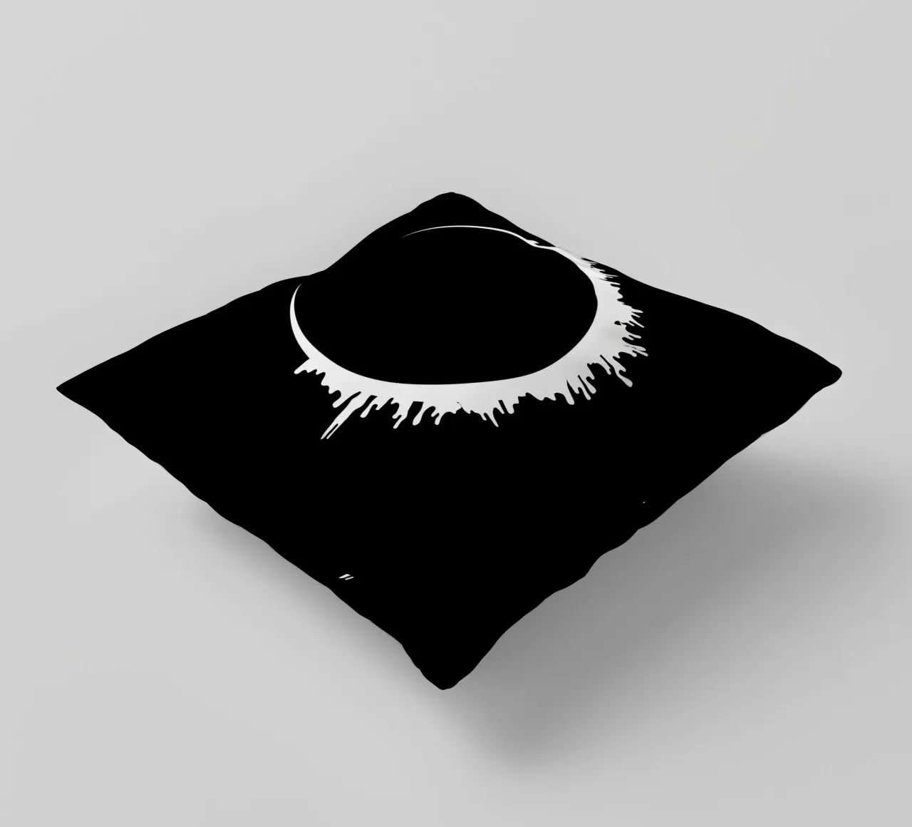 Solar lunar eclipse cuscino da happieeagle
