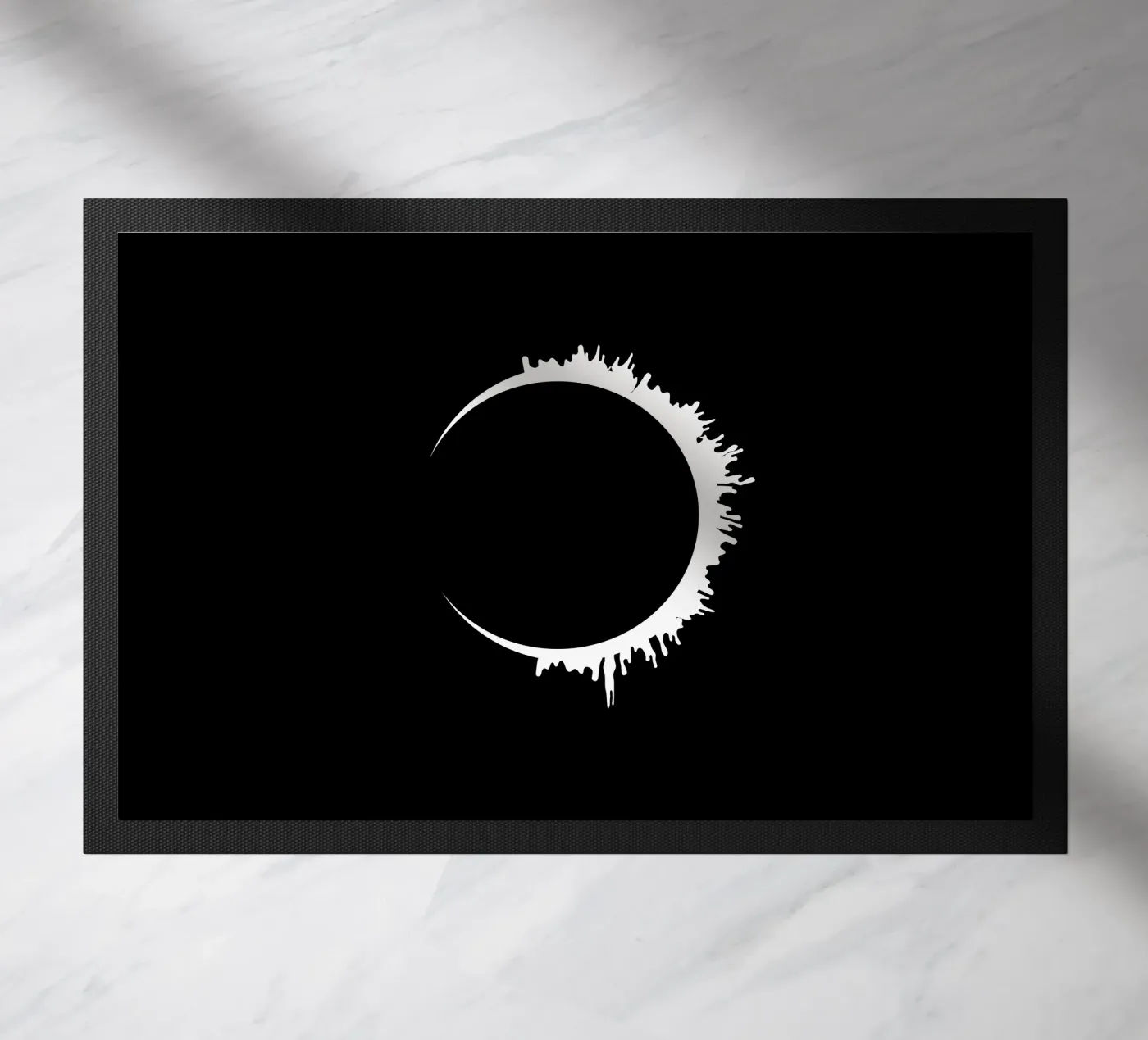 Solar lunar eclipse doormat by happieeagle