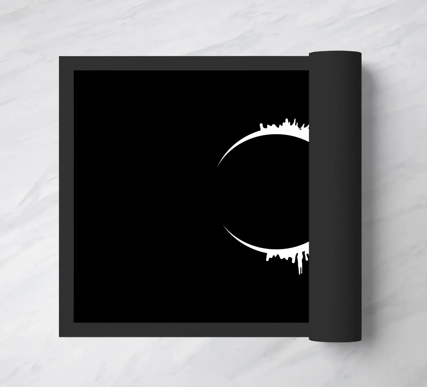 Solar lunar eclipse doormat by happieeagle