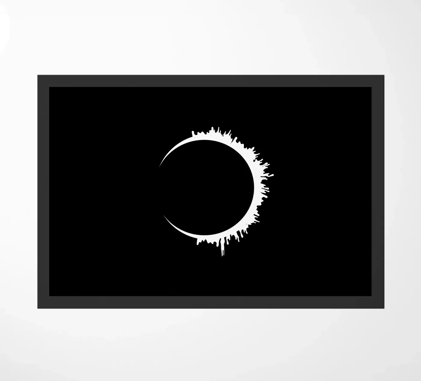 Solar lunar eclipse doormat by happieeagle