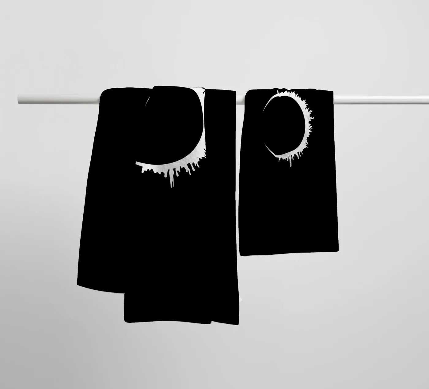 Solar lunar eclipse towel by happieeagle