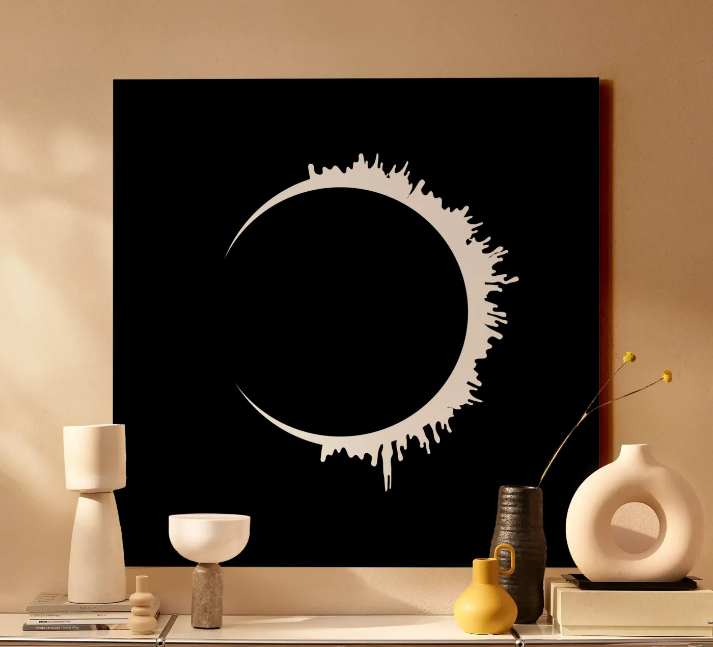 Solar lunar eclipse tela da happieeagle