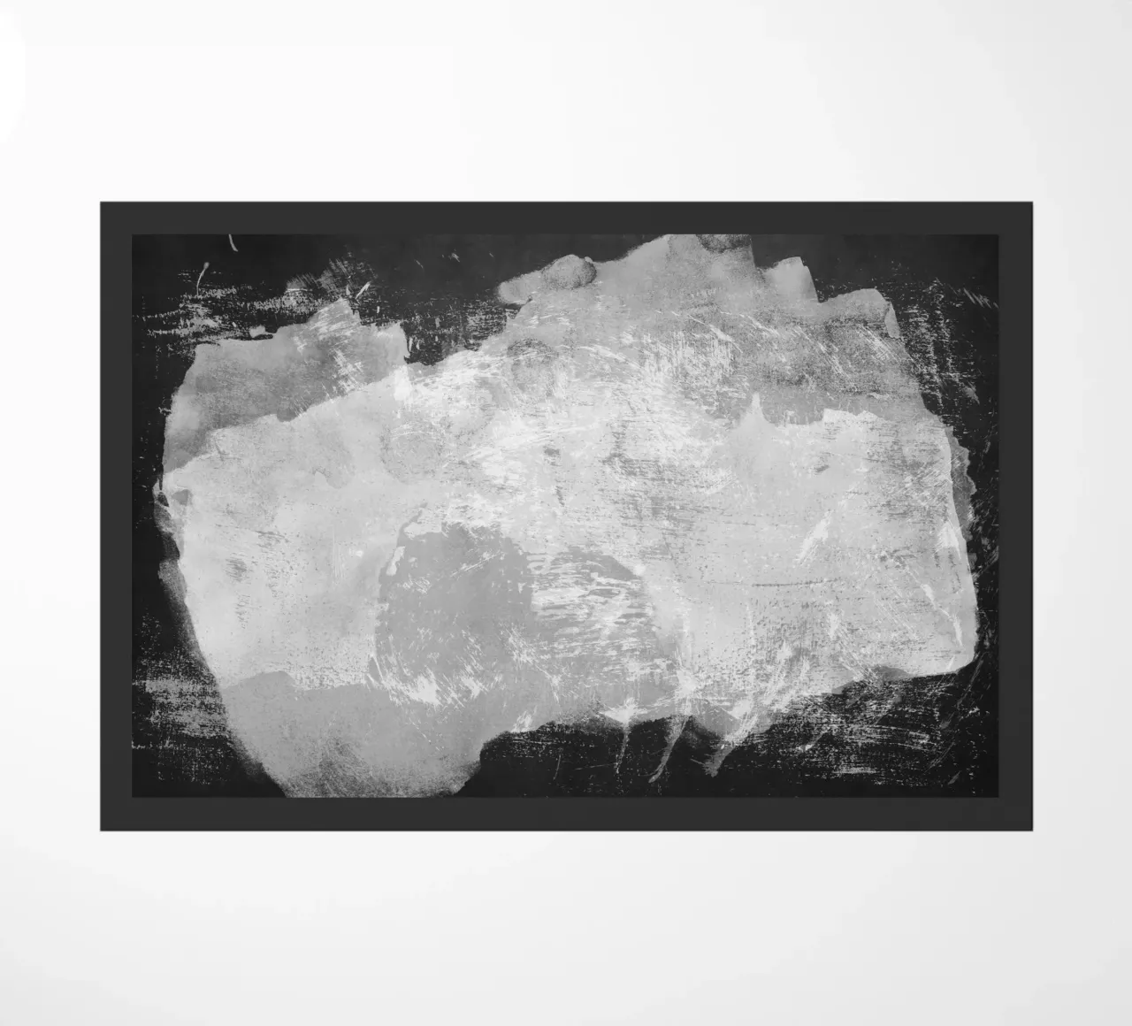 Minimale astratto in bianco e nero 09 zerbino da amini54