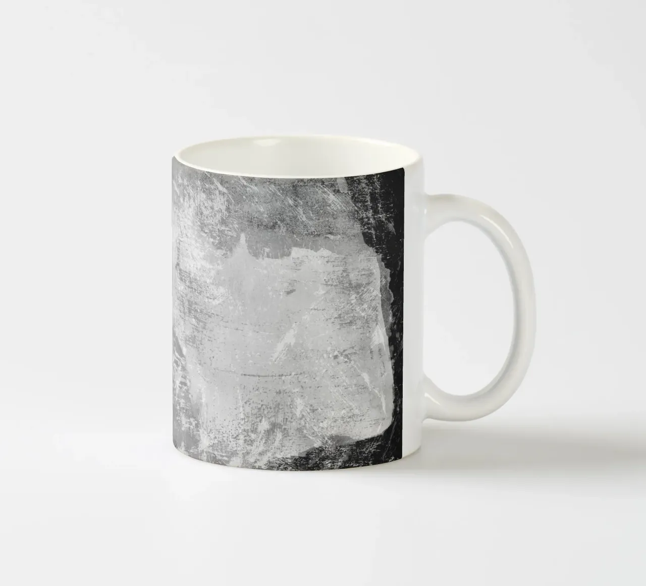 Minimale astratto in bianco e nero 09 tazza in ceramica da amini54