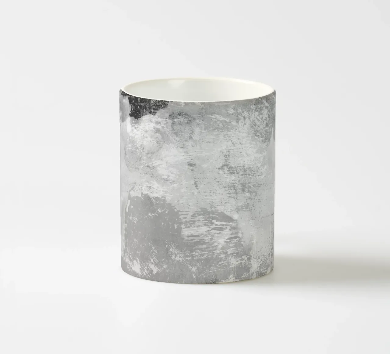 Minimale astratto in bianco e nero 09 tazza in ceramica da amini54