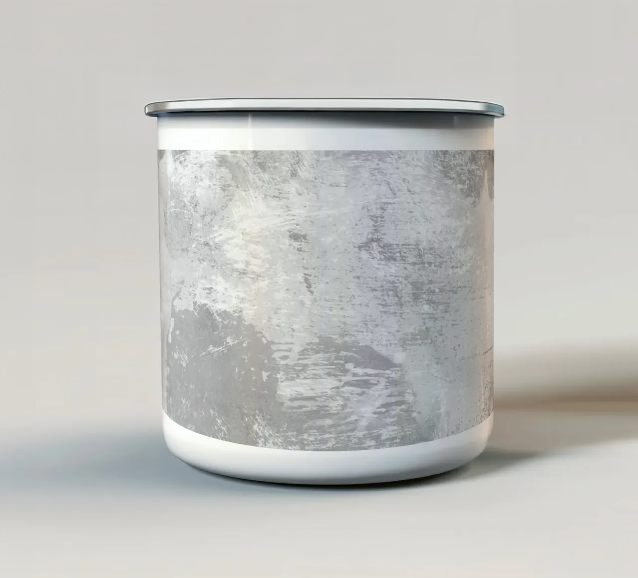 Minimale astratto in bianco e nero 09 tazza in smalto da amini54