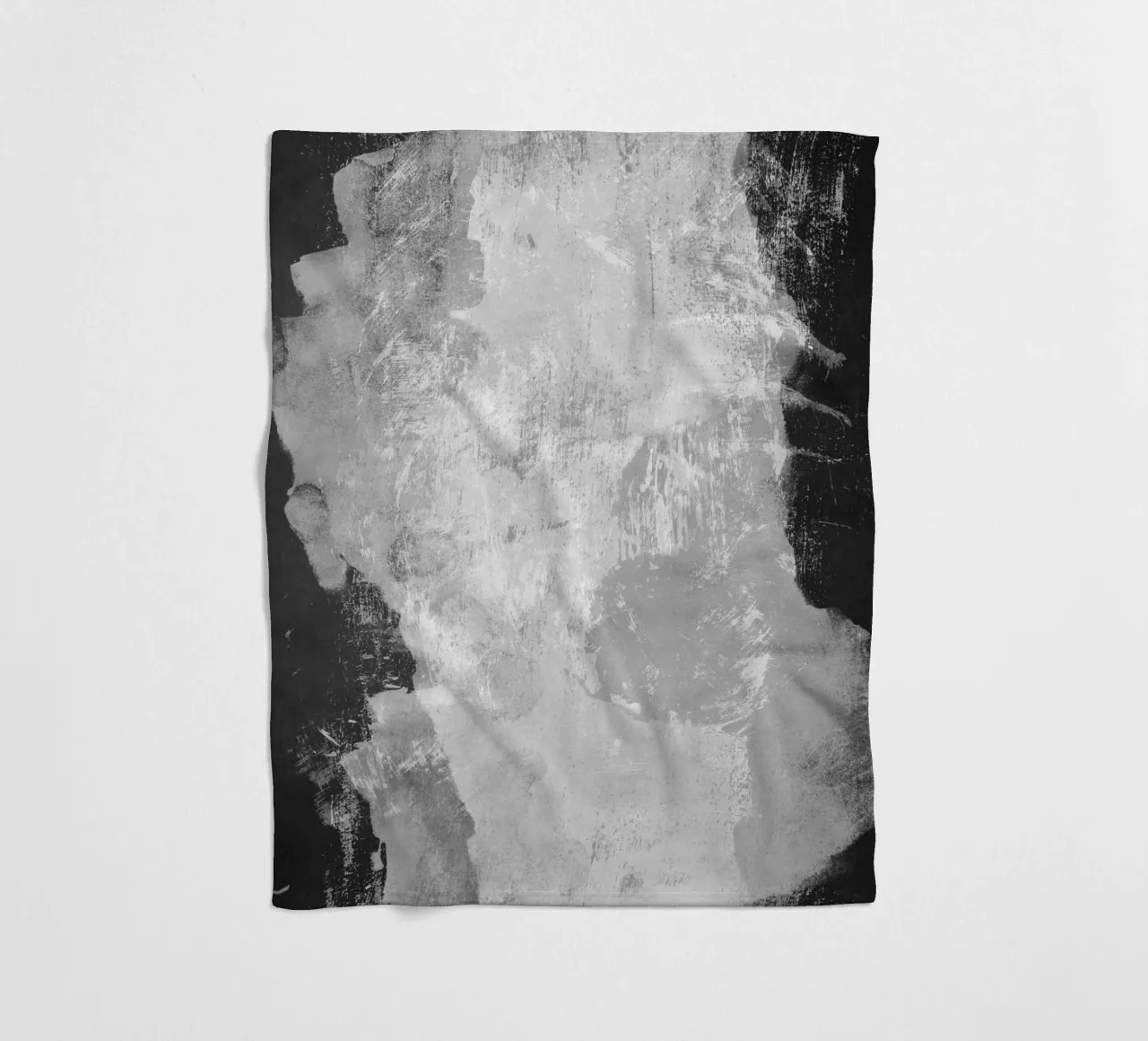 Minimale astratto in bianco e nero 09 coperta in pile da amini54