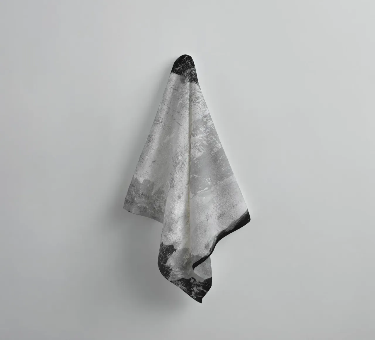 Minimal Abstract Black and White 09 towel by amini54
