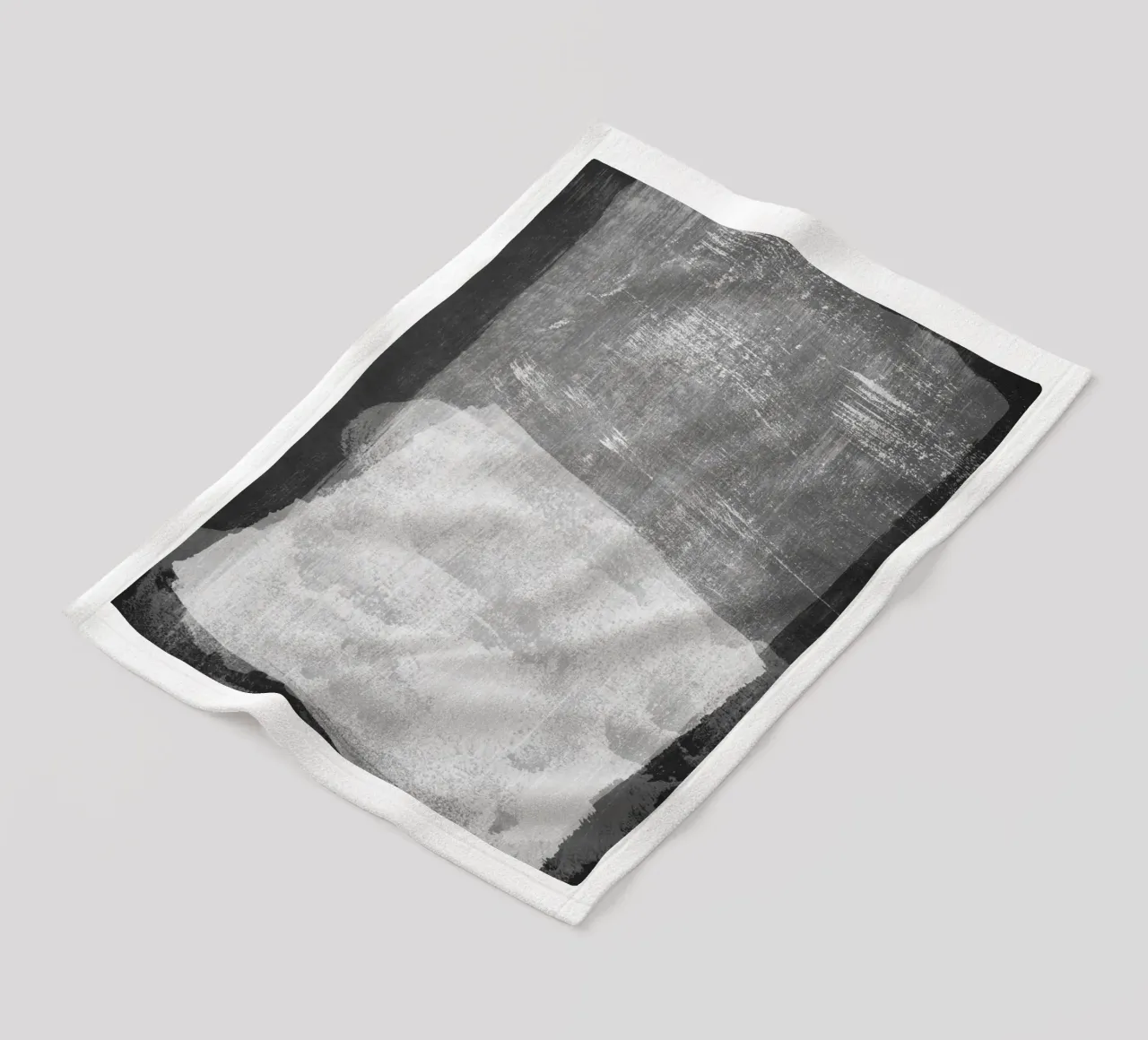 Minimale astratto in bianco e nero 08 coperta in pile da amini54
