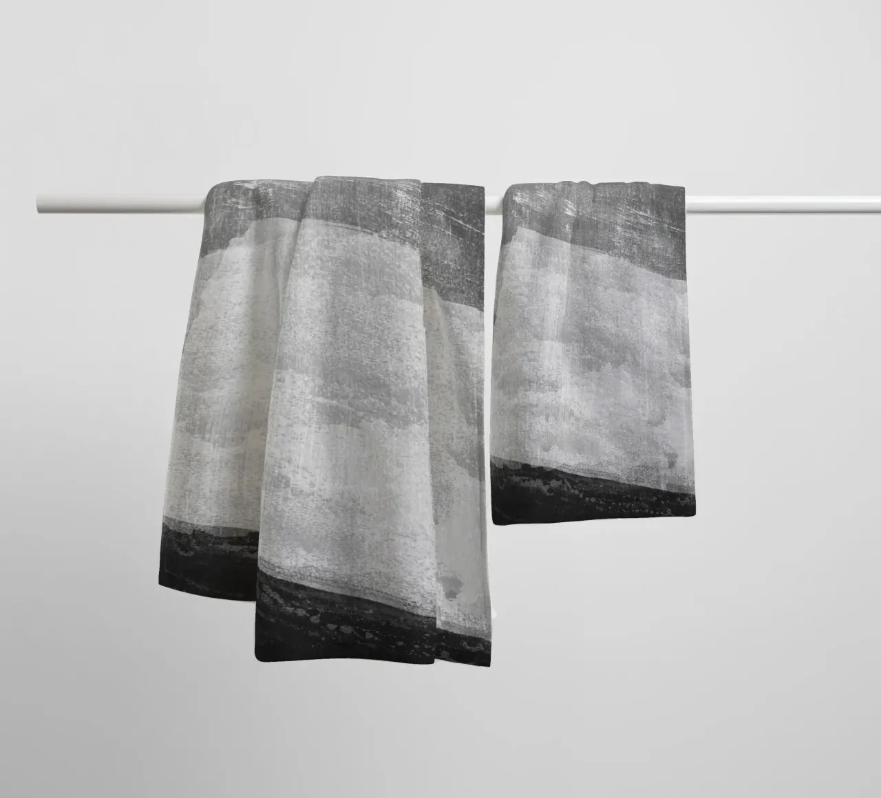 Minimale astratto in bianco e nero 08 asciugamano da bagno da amini54