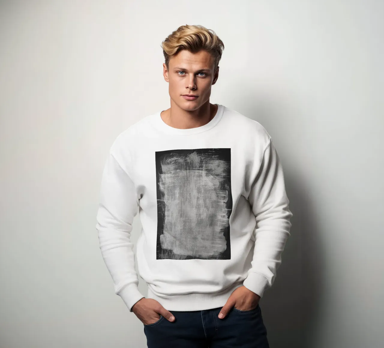 Minimale astratto in bianco e nero 07 felpa da amini54