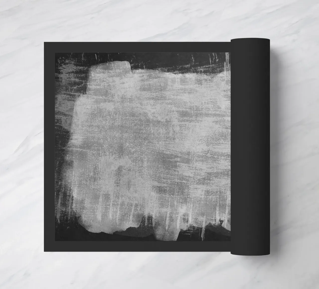 Minimale astratto in bianco e nero 07 zerbino da amini54