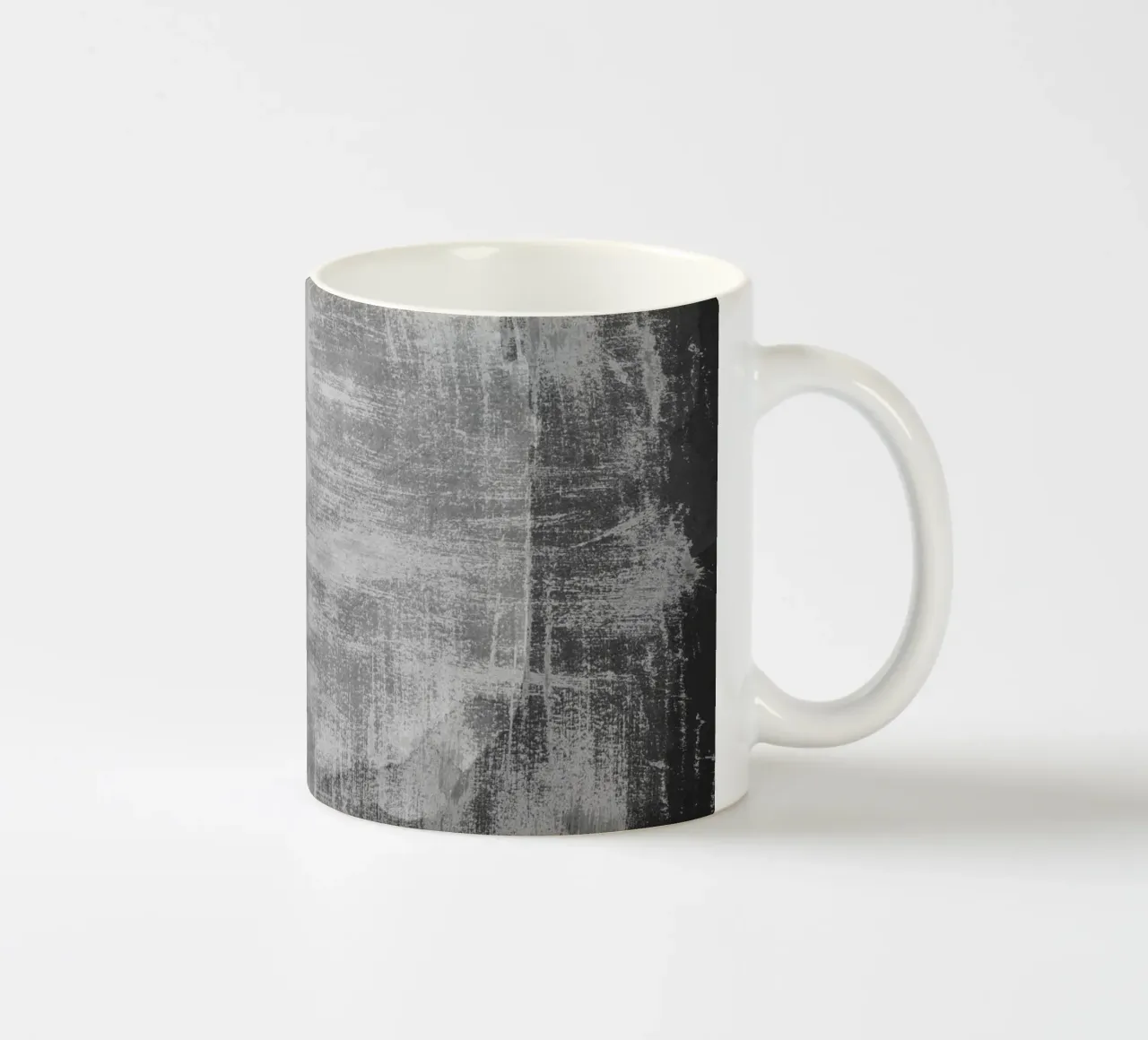 Minimale astratto in bianco e nero 07 tazza in ceramica da amini54