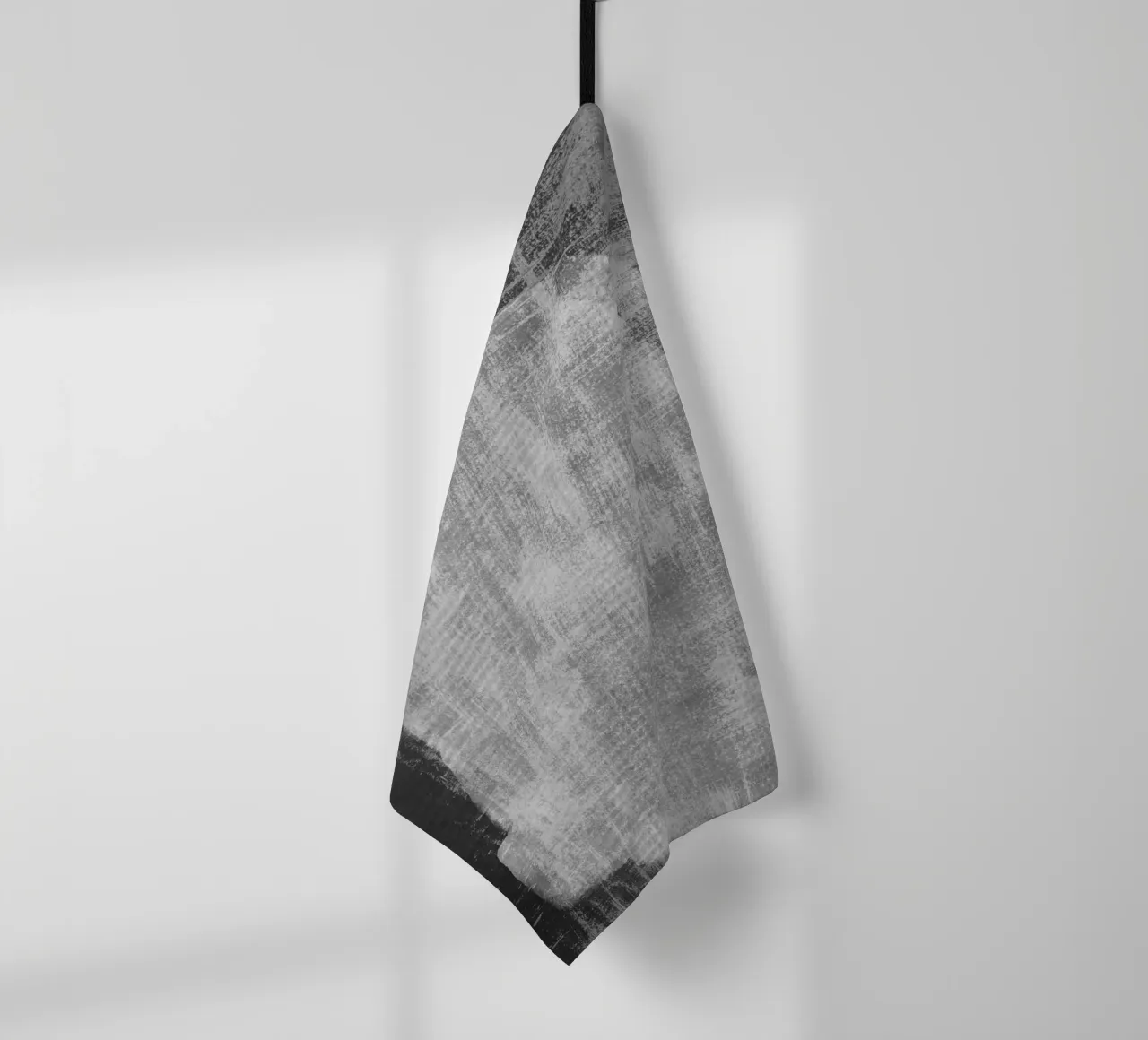 Minimal Abstract Black and White 07 torchon de amini54