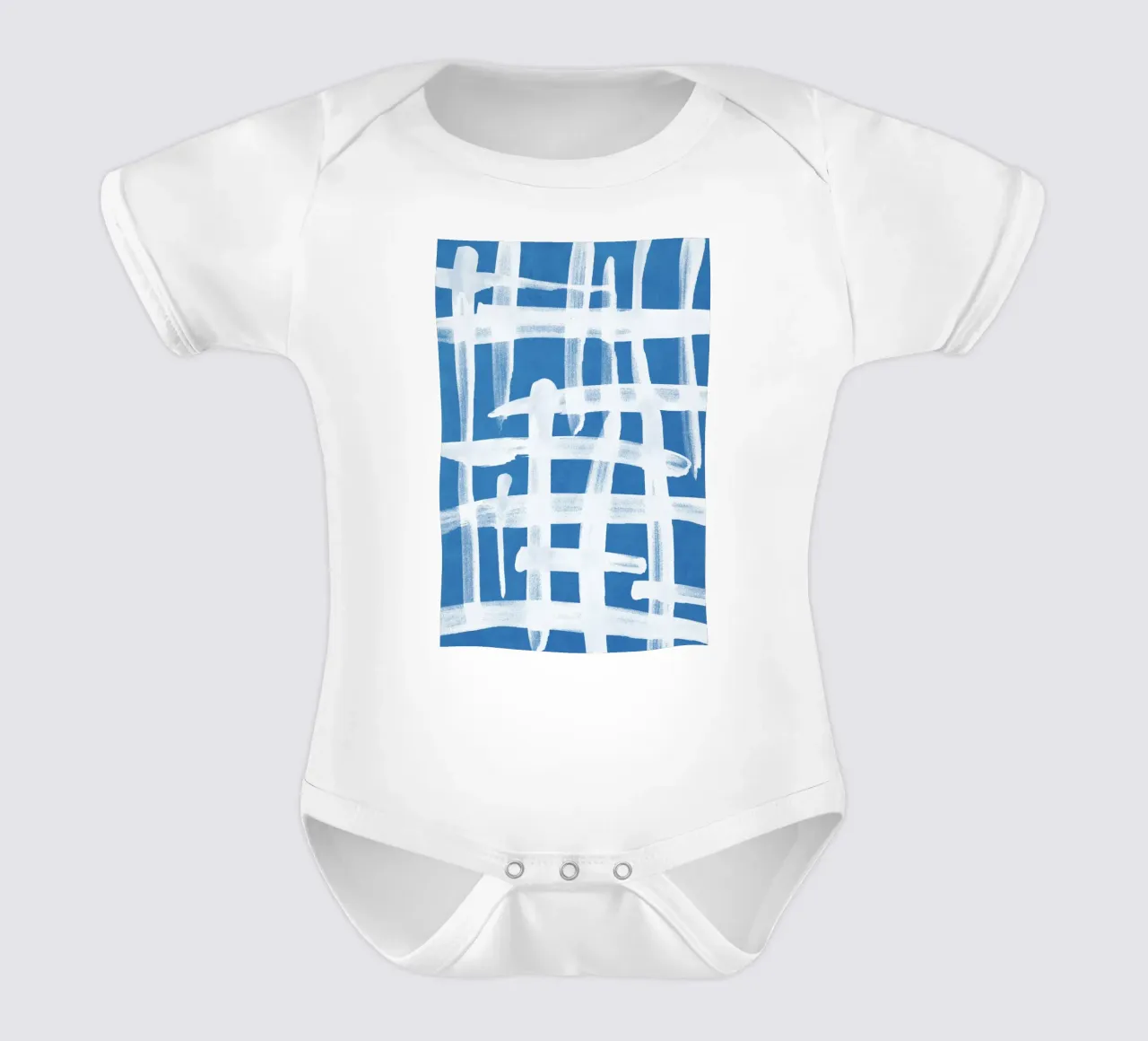 Linee astratte blu e bianche 02 body neonato maniche corte da amini54