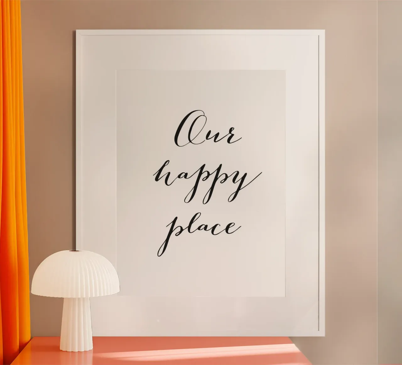 Onze gelukkige plek poster van Whole©