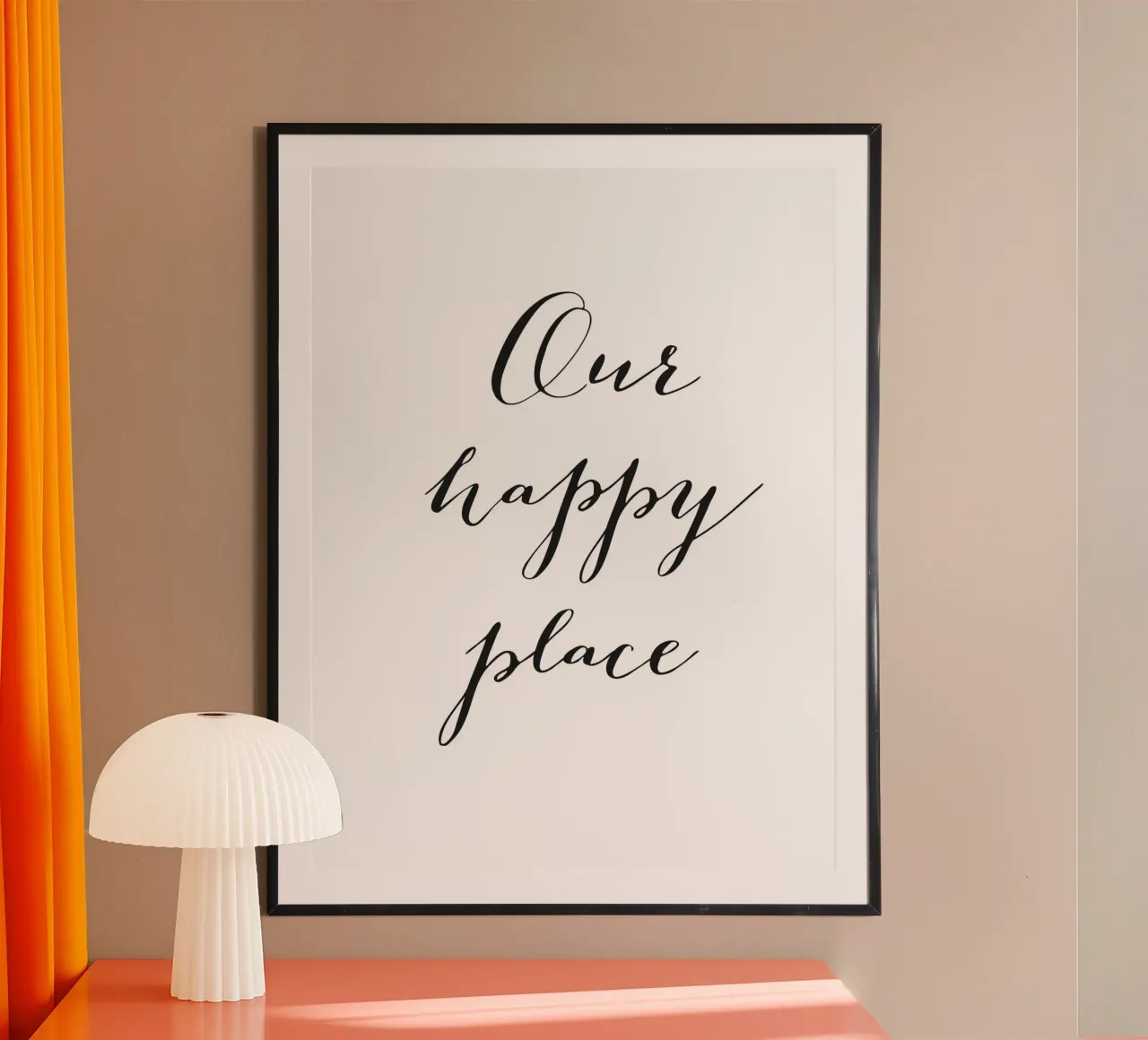 Onze gelukkige plek poster van Whole©