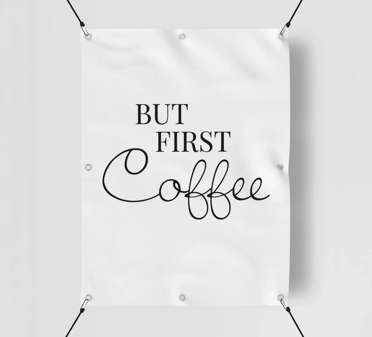 Ma prima il caffè - Motivo tipografico di stile telo in pvc da Whole©