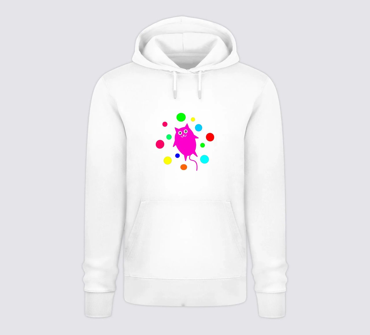 Bubble floating cat felpa con cappuccio da happieeagle