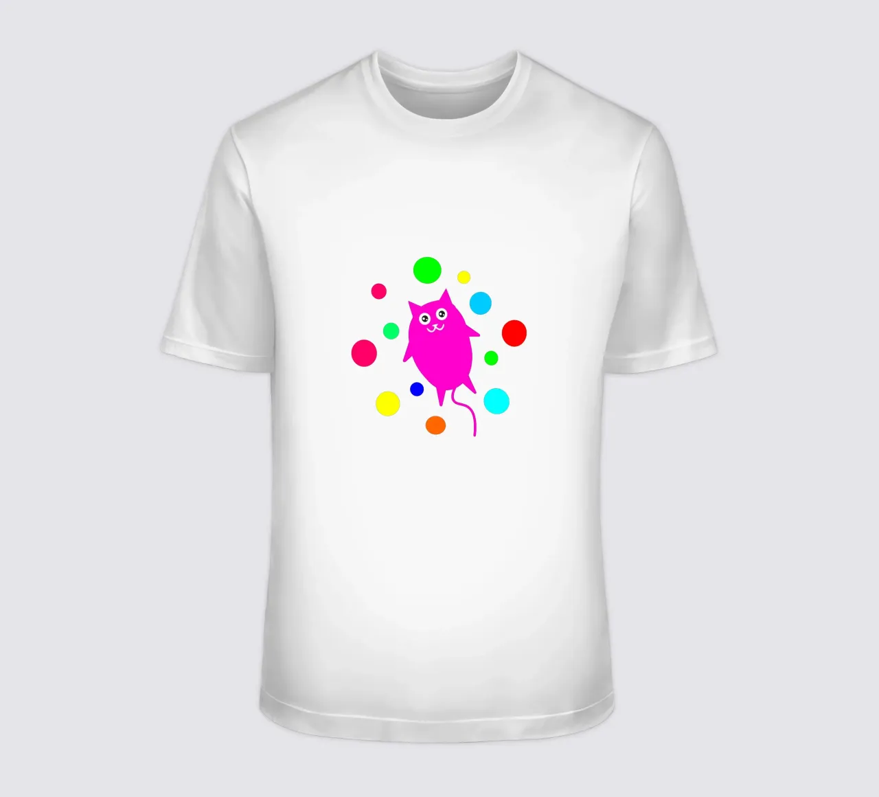 Bubble floating cat t-shirt da happieeagle