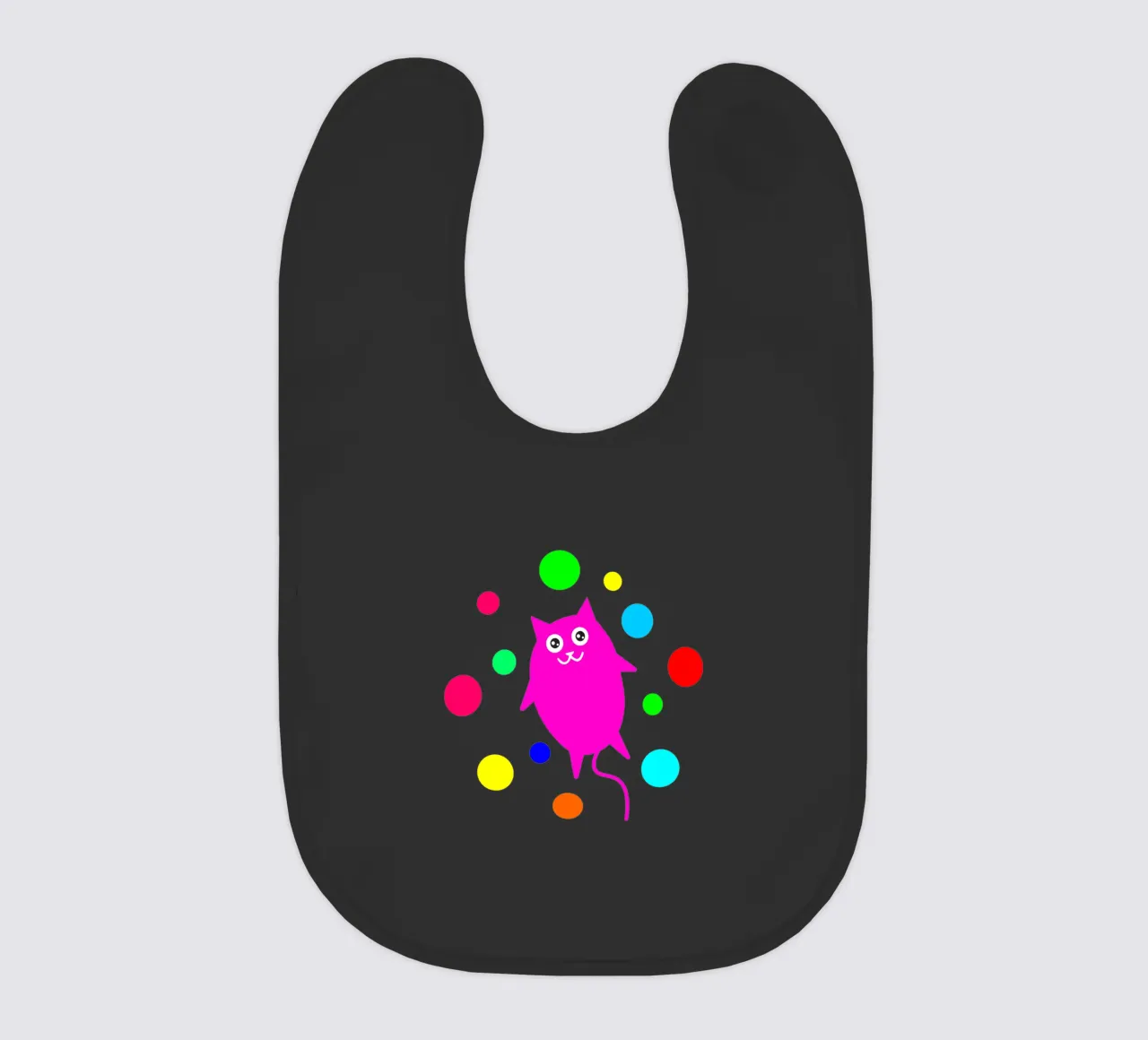 Bubble floating cat Babylätzchen von happieeagle