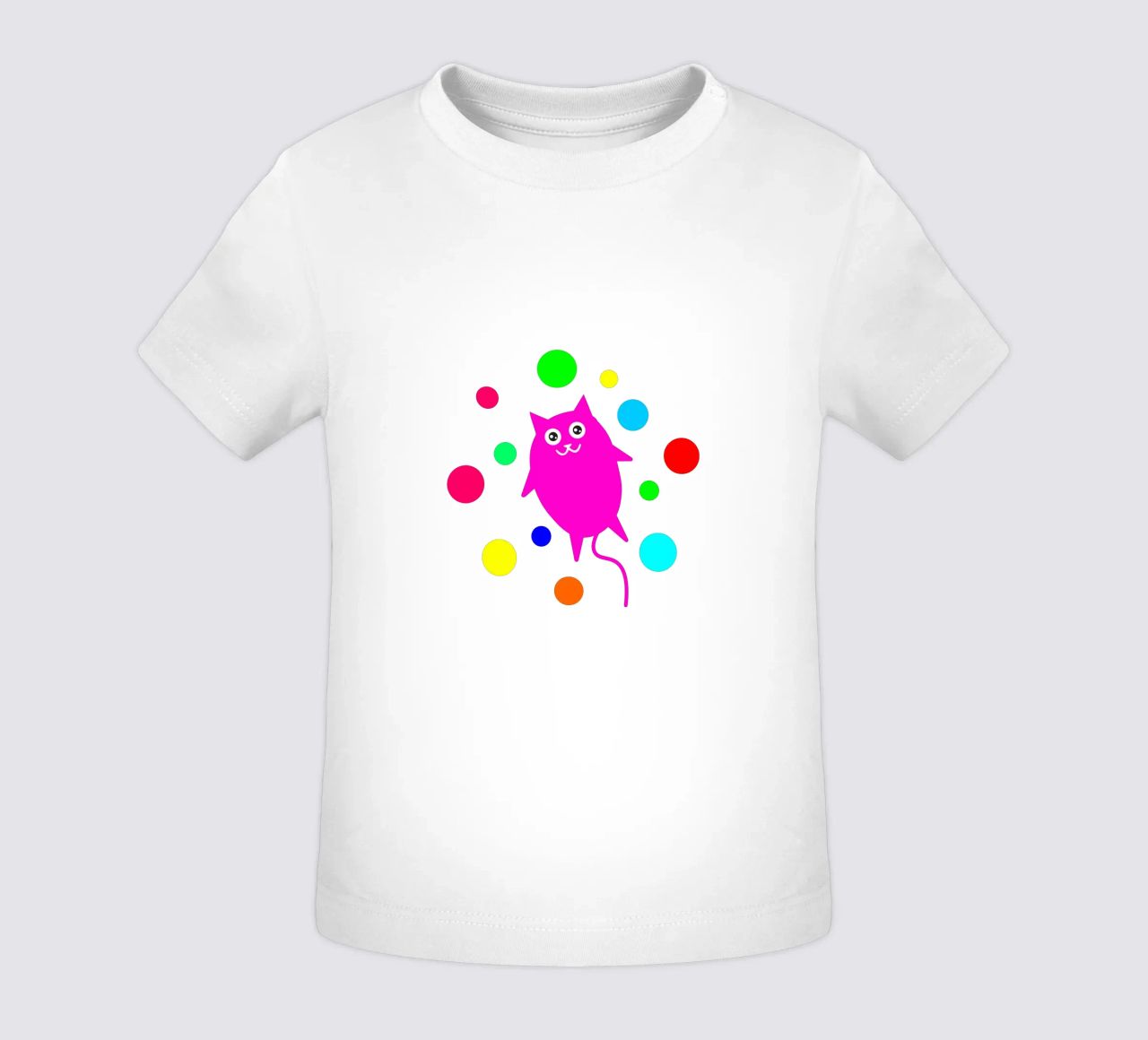 Bubble floating cat maglietta neonato da happieeagle