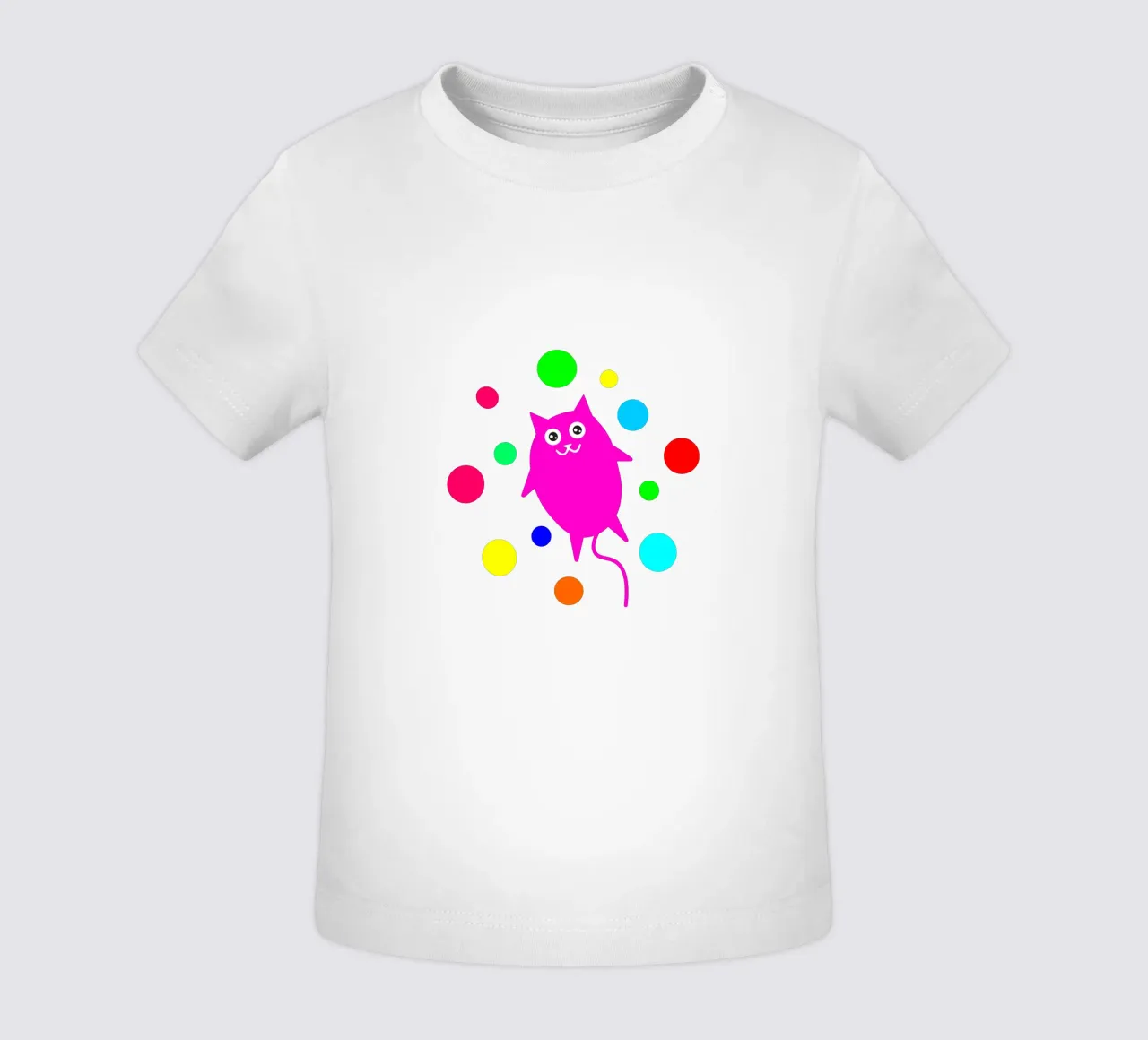 Bubble floating cat maglietta neonato da happieeagle