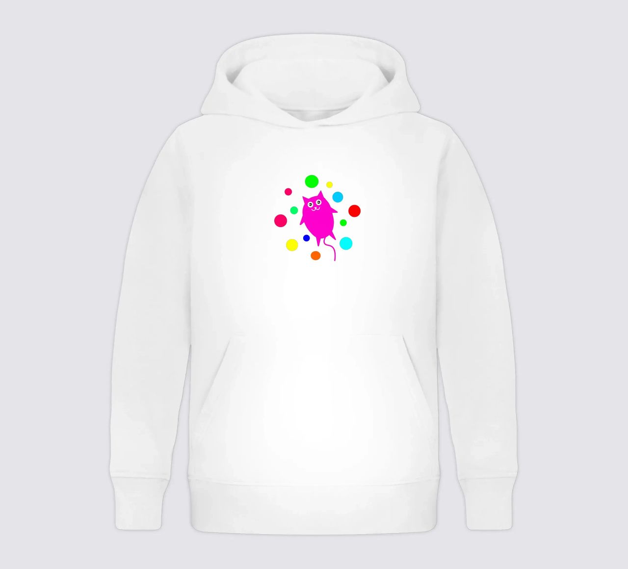 Bubble floating cat felpa bambino con cappuccio da happieeagle