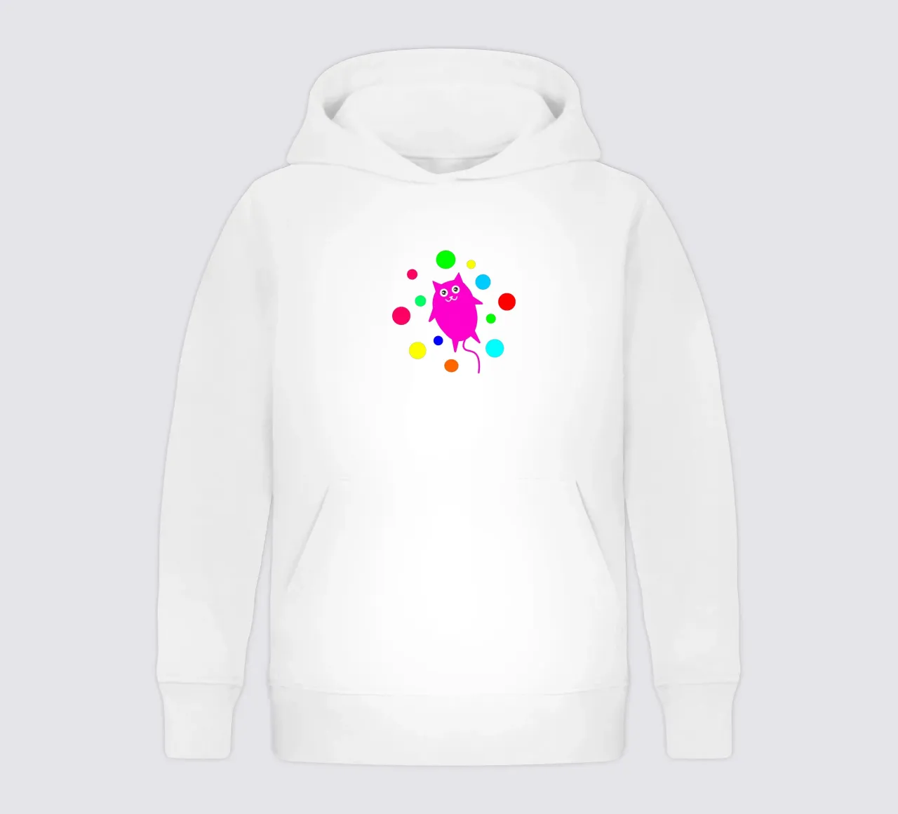 Bubble floating cat sudadera con capucha para niño de happieeagle