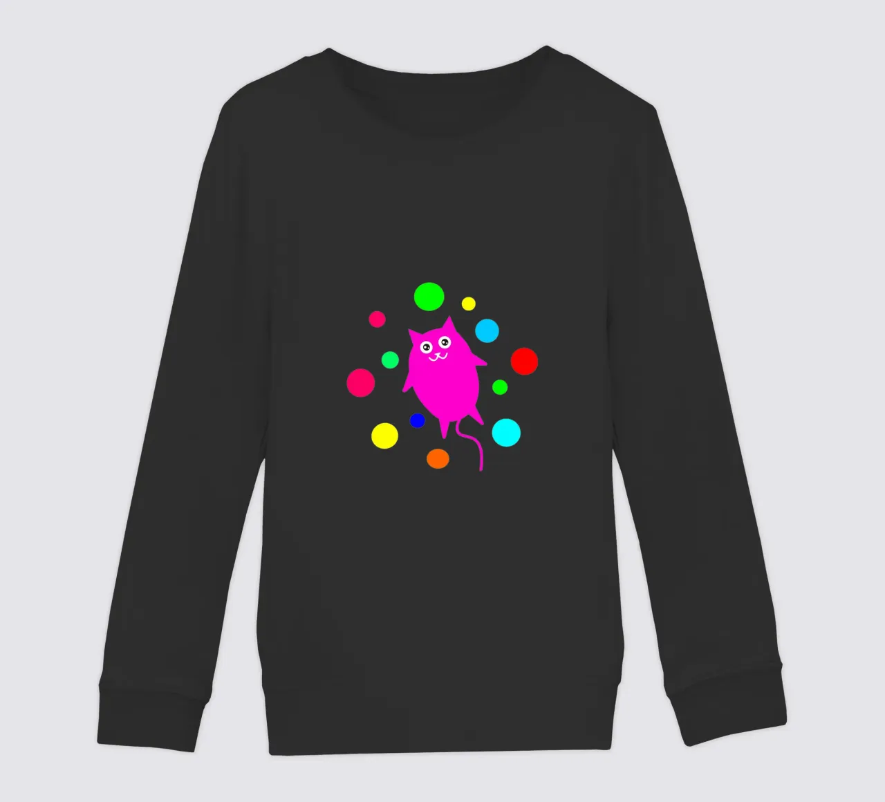 Bubble floating cat felpa bambino da happieeagle