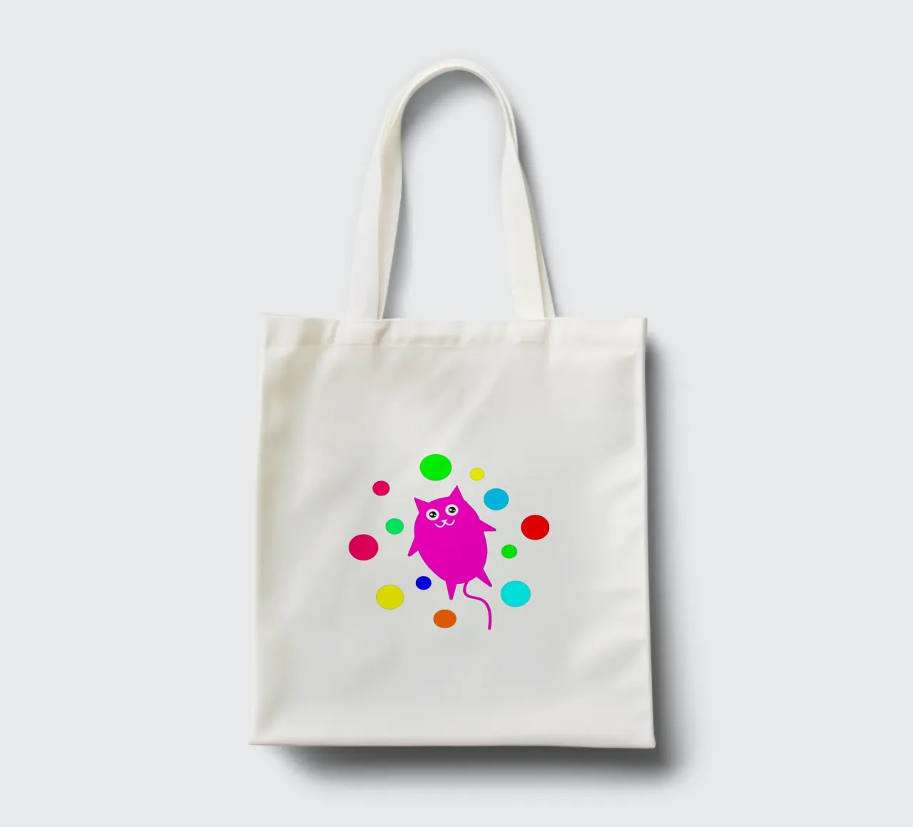 Bubble floating cat borsa in juta da happieeagle