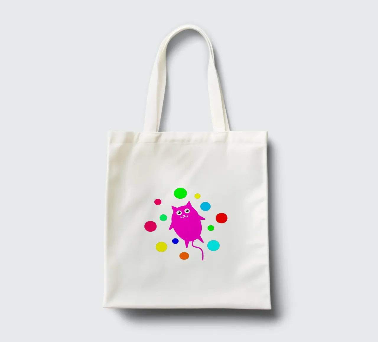 Bubble floating cat borsa in juta da happieeagle