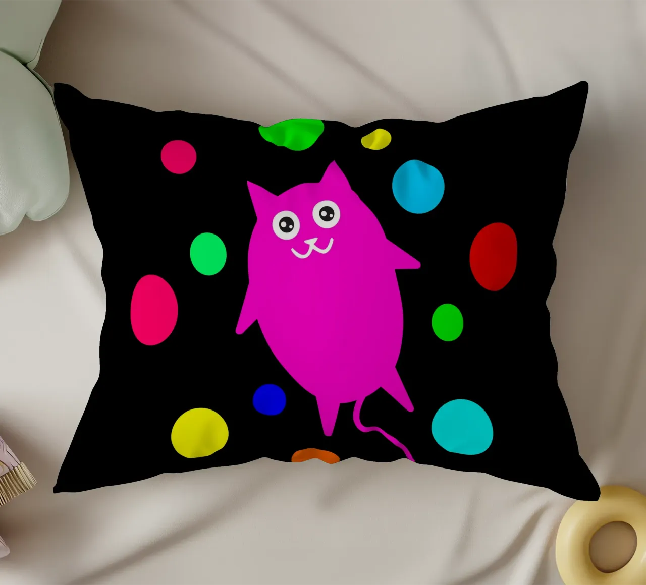 Bubble floating cat cuscino da happieeagle