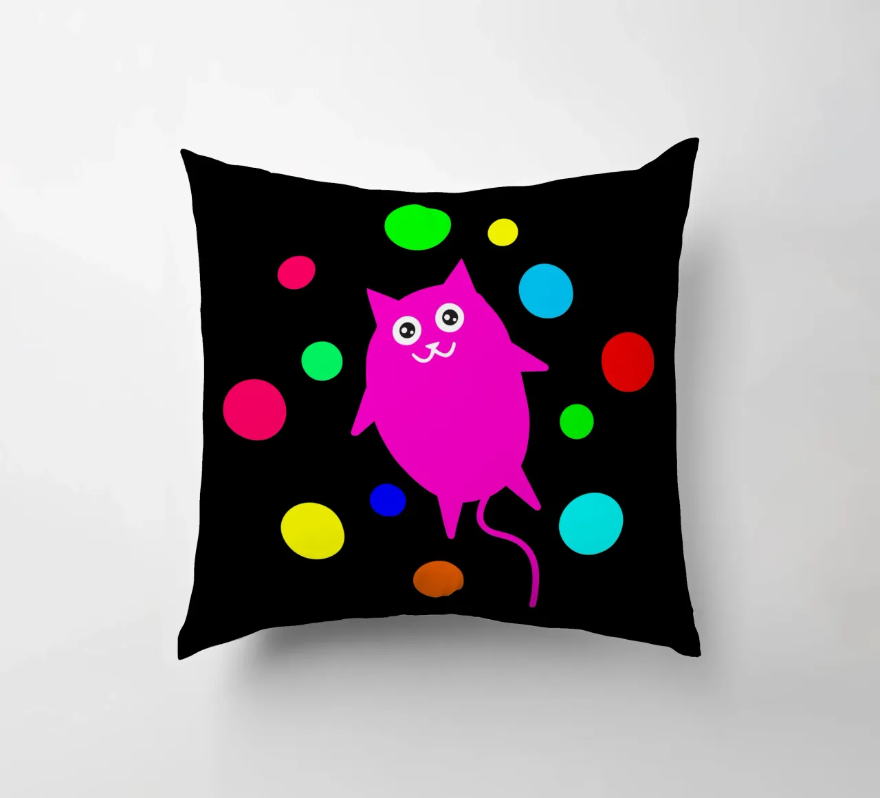 Bubble floating cat coussin de happieeagle