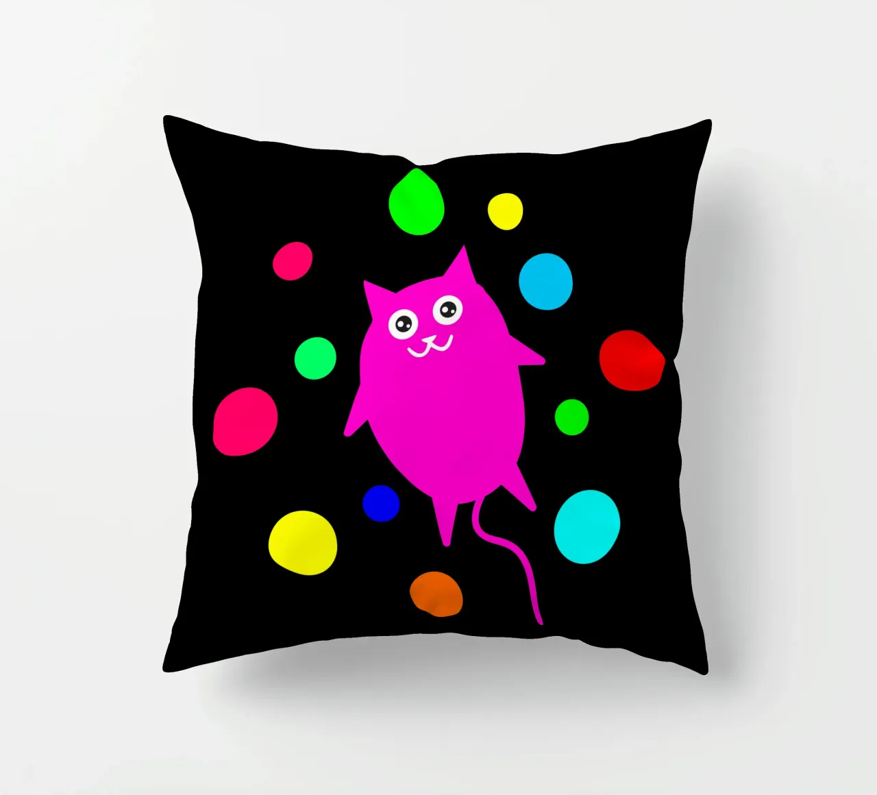 Bubble floating cat cuscino da happieeagle