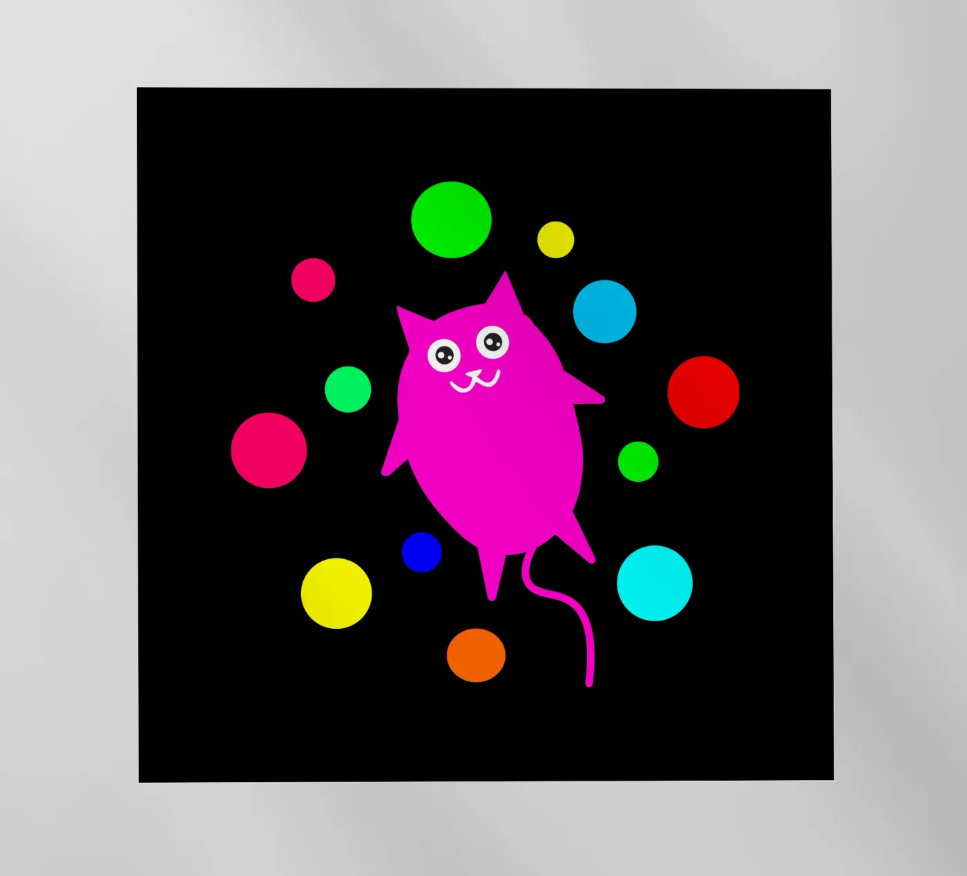 Bubble floating cat pellicola backlit da happieeagle