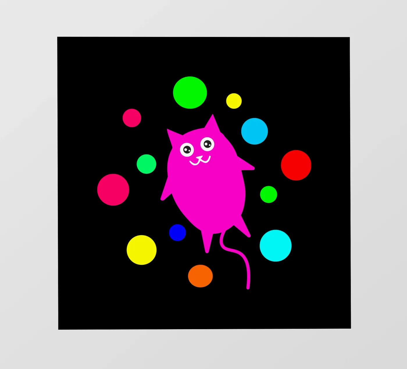 Bubble floating cat pellicola backlit da happieeagle