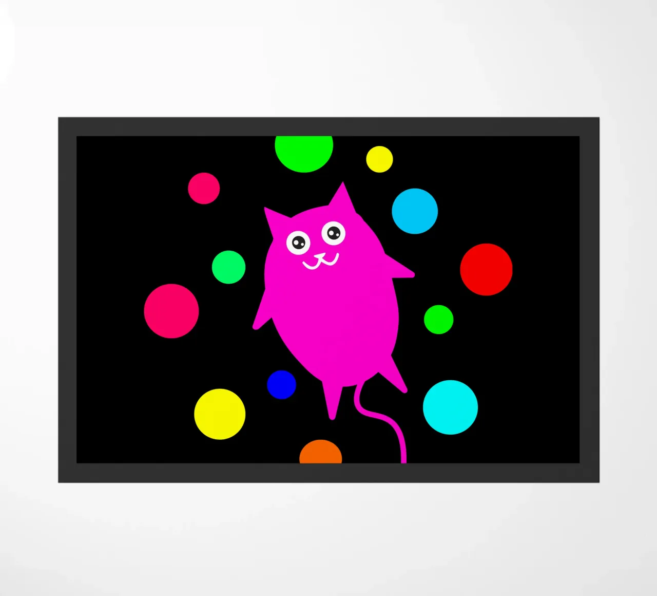 Bubble floating cat Fußmatte von happieeagle