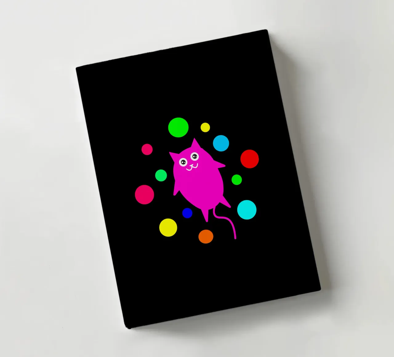 Bubble floating cat notebook by happieeagle