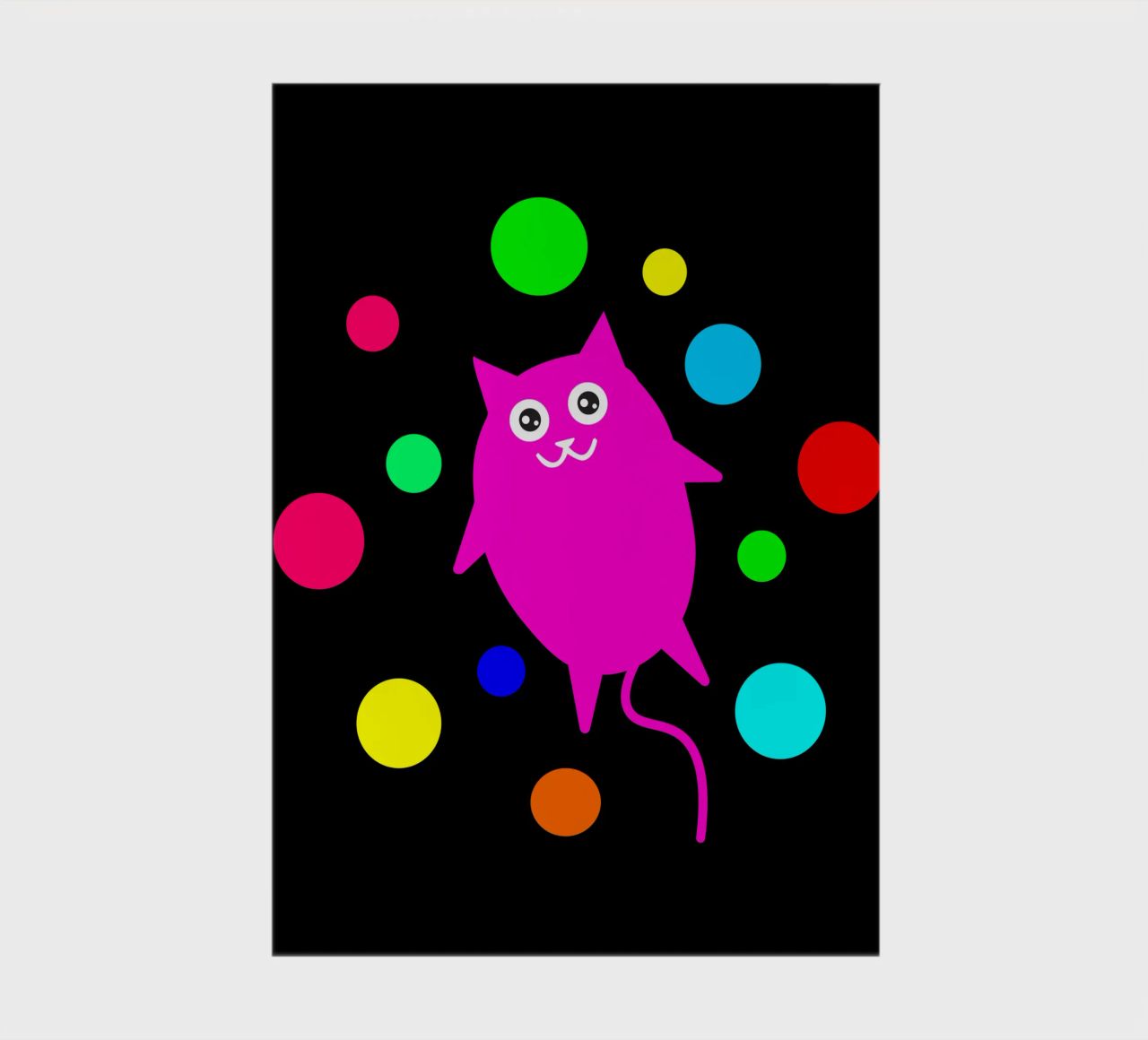 Bubble floating cat notebook by happieeagle