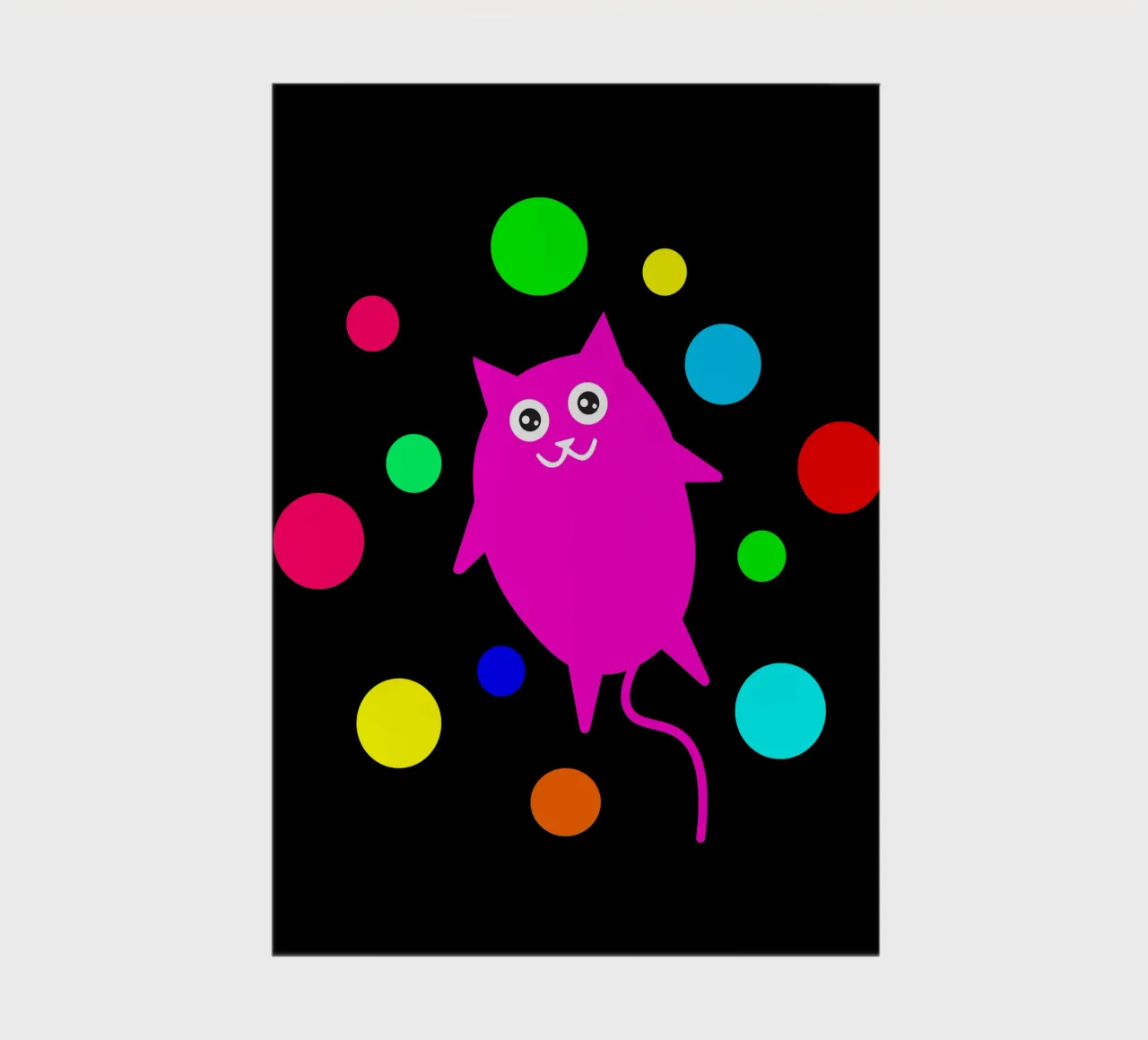 Bubble floating cat notebook by happieeagle