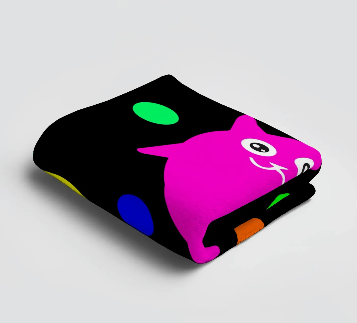 Bubble floating cat towel by happieeagle