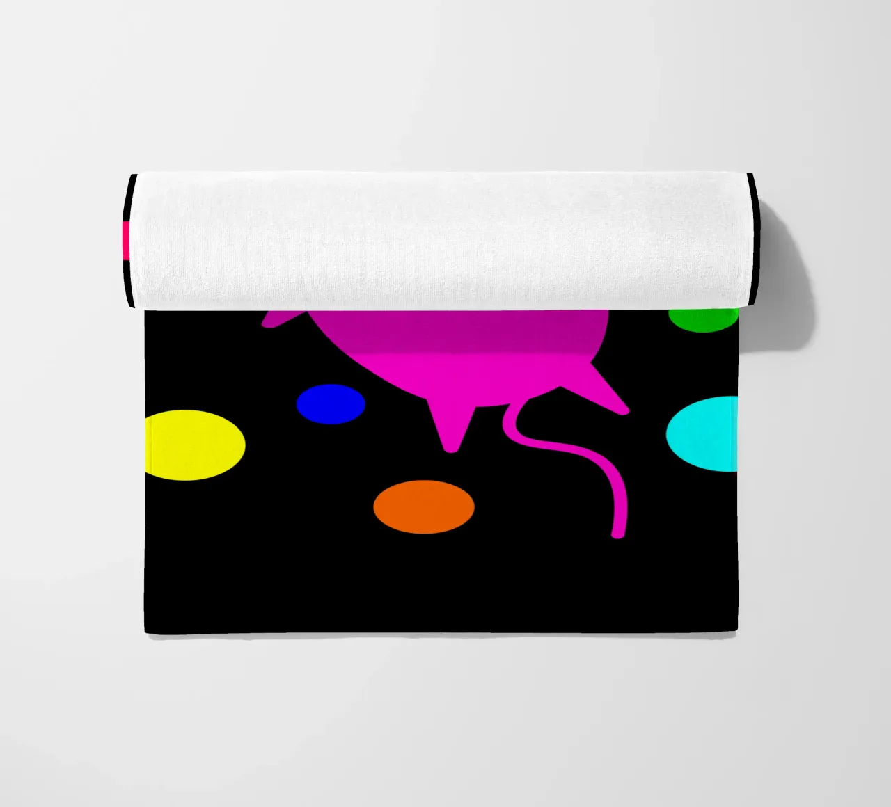 Bubble floating cat serviette de plage de happieeagle
